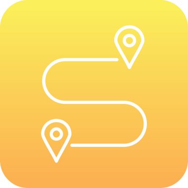 Konum Doldurulmuş Işık Vektörü Simgesi Tasarımı