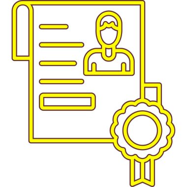 Belge. Web simgesi basit illüstrasyon