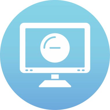 Bilgisayar. Web simgesi basit illüstrasyon