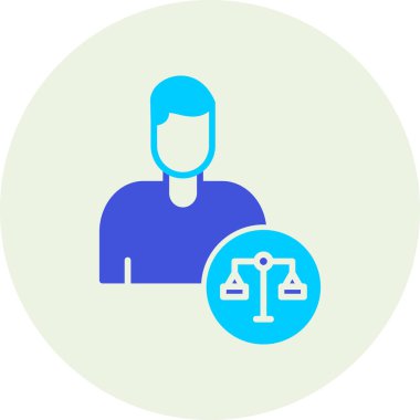 Dizüstü bilgisayarı olan bir adamın vektör çizimi