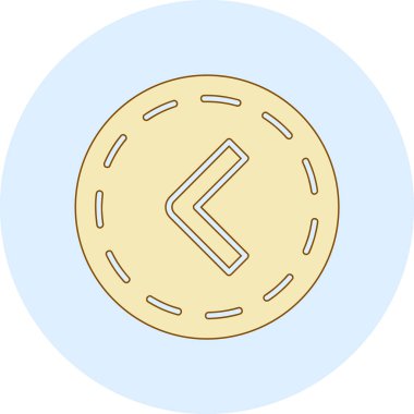 Sikke Simgesi vektör illüstrasyonu