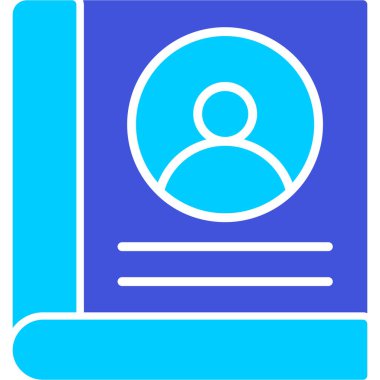 Bir kitap simgesinin vektör illüstrasyonu