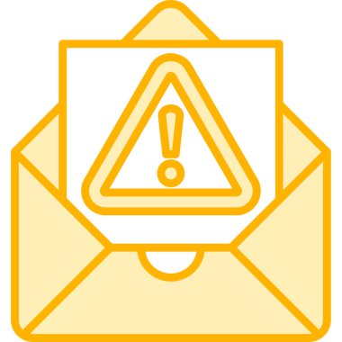 uyarı zarfı e- posta simgesi