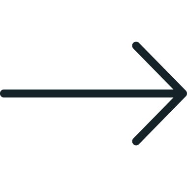 Sağ aşağı ok vektör simgesi. biçim, vuruş simgesi, gri renk, beyaz arkaplan.