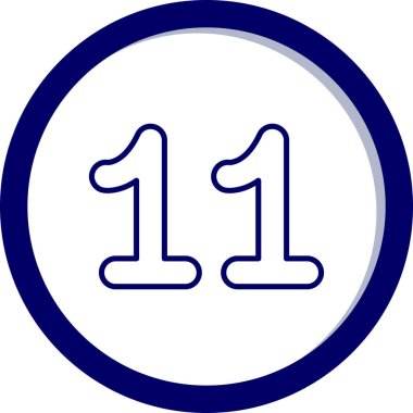 number one icon vector illustration