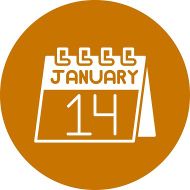 Bir takvimin vektör illüstrasyonu