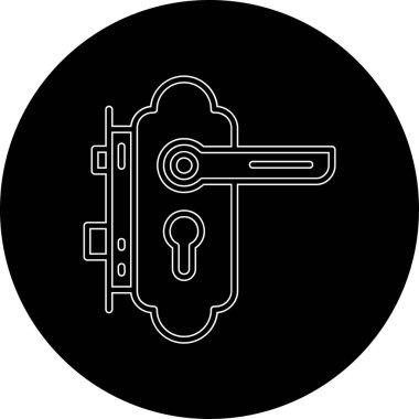 Kilit. Web simgesi basit illüstrasyon