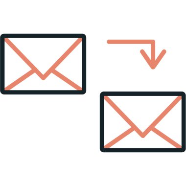 e- posta pazarlama simgesi, vektör illüstrasyonu, e- posta kavramı