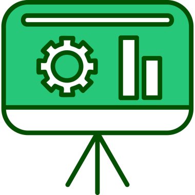 sunum simgesi, vektör illüstrasyonu