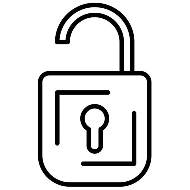 ikon vektör illüstrasyonunu kilitle