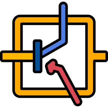 ok ok imleci simgesi ile doldurulmuş - taslak biçimi