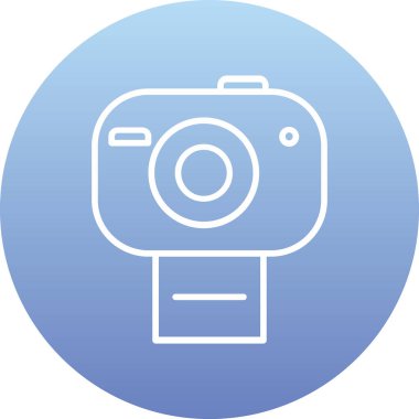 kamera simgesi vektör illüstrasyonu