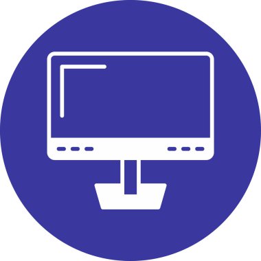 Ekran simgesi vektör illüstrasyonunu izle