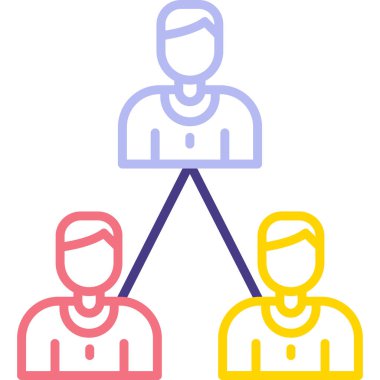 vektör içindeki insan simgesi grubu