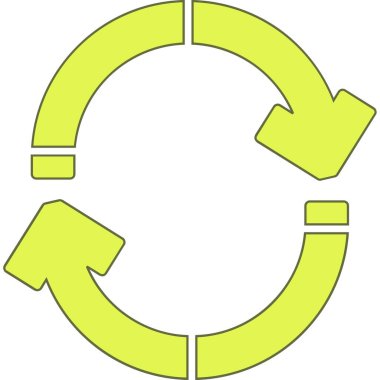 geri dönüşüm işareti vektör çizim