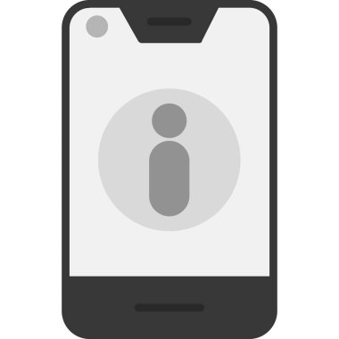 akıllı telefon düz vektör simgesi