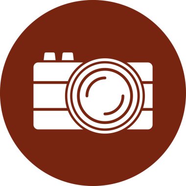 fotoğraf makinesi ikon vektör illüstrasyonu