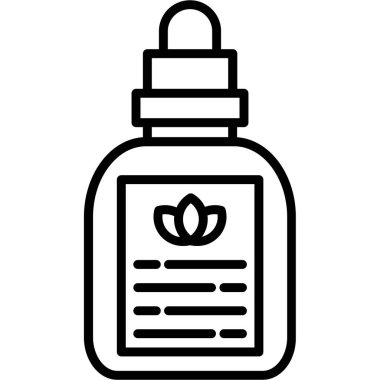 temel yağ ikonu ana hat vektörü. Yağ şişesi. temel petrol