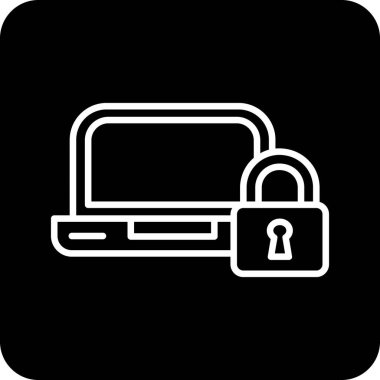 İnternet kilidi. Basit resimleme