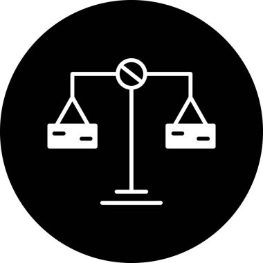 vektör ölçekleri simge illüstrasyonu