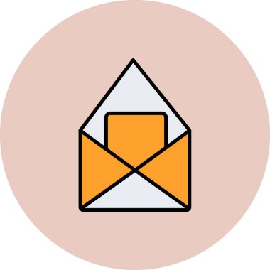 Zarf. Web simgesi basit illüstrasyon