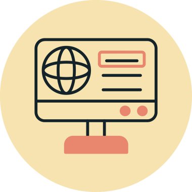 seo modern simgesinin vektör illüstrasyonu