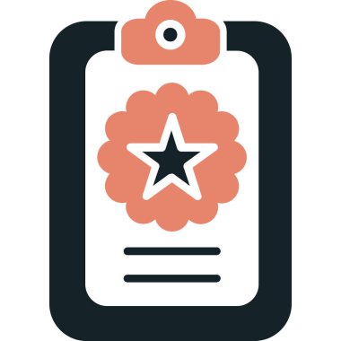 Rozet rozet simgesi düz stil