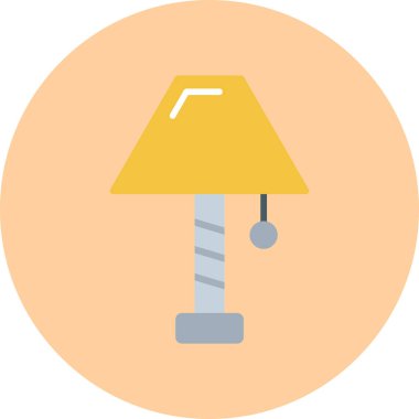 Lamba lambası simgesi düz stil