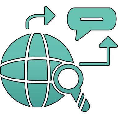 genel internet web simgesi doldurulmuş ana hatlar biçiminde