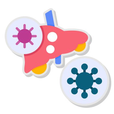 Virüs simgesi, izometrik biçim