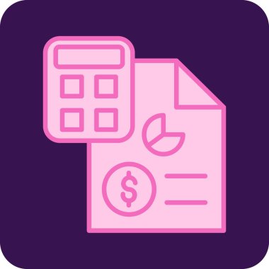 Hesap makinesi. Web simgesi basit illüstrasyon