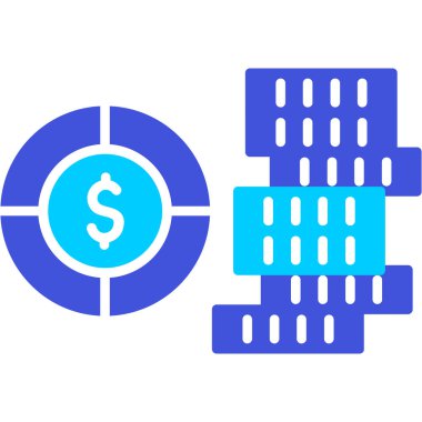 Vektör çizim dolar işareti simgesi