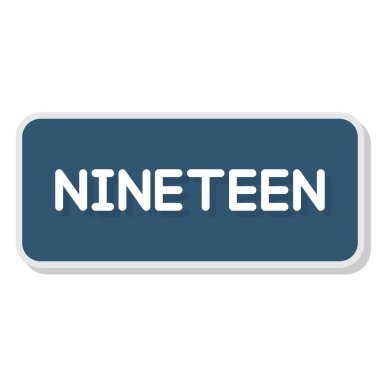 7 numara işareti. yuvarlak mavi çıkartma. gri