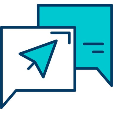 ileti ikonu vektör illüstrasyonu