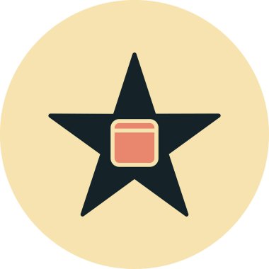 Rozet. Web simgesi basit illüstrasyon