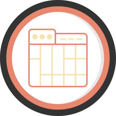 Web simgesi vektör illüstrasyonu