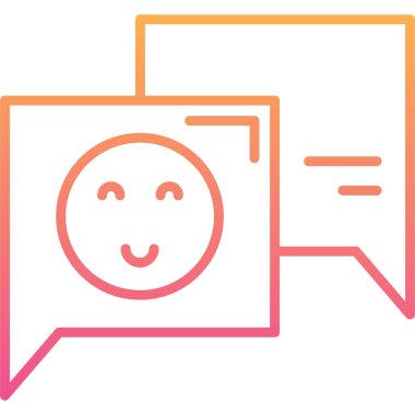 Konuş. Web simgesi basit illüstrasyon