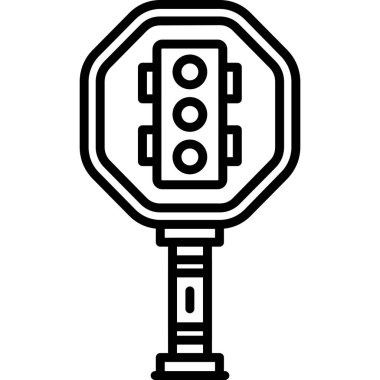 Trafik ışığı simgesi vektör illüstrasyon tasarımı