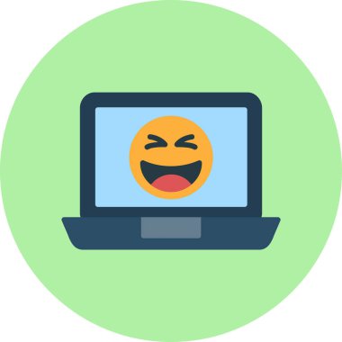 Mutlu Emoji simge tasarlamak vektör