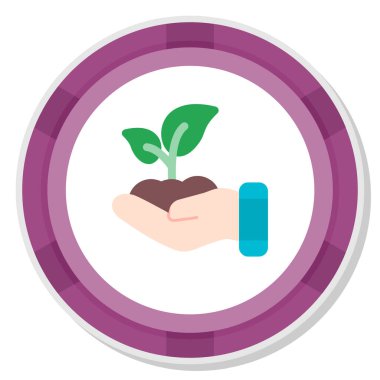 Ekoloji düz simgesi, eko, kaydet