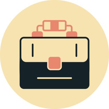 Bir torba simgesinin vektör illüstrasyonu