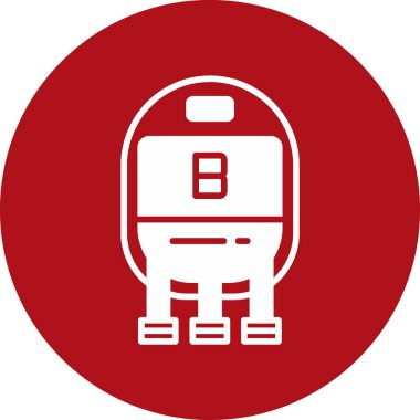 tren. Web simgesi basit illüstrasyon