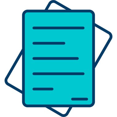 Belge. Web simgesi basit illüstrasyon