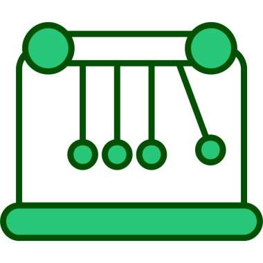 abacus simgesi, vektör illüstrasyonu