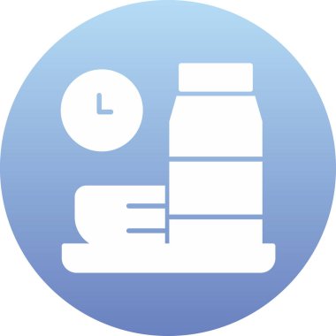 Vektör saat düz simgesi. Web ve mobil için vektör simgesi. Beyaz modaya uygun bir arkaplanda izole ve basit bir sembol.