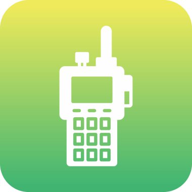 Benzersiz Radyo Vektörü Kabartma Simgesi