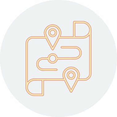 konum simgesi vektör illüstrasyonu