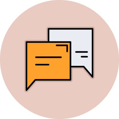 Konuşma baloncukları ikon vektör çizimi