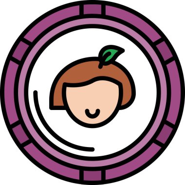 Saç stili ve makyajlı kadın yüzü