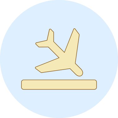 Uçak. Web simgesi basit illüstrasyon